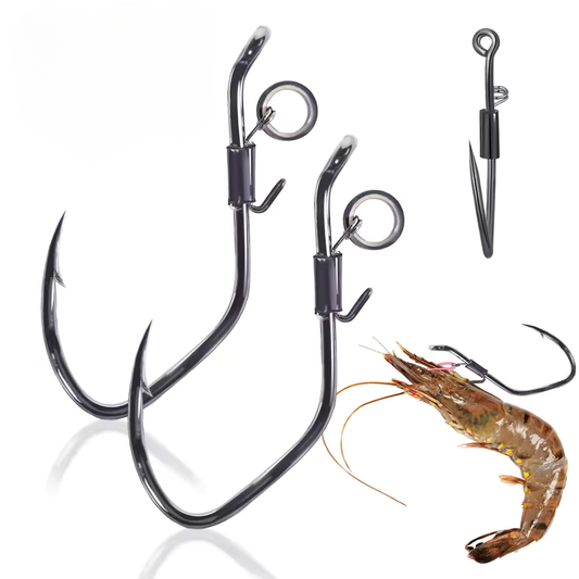 10Pcs Ultimate Live Shrimp Hook – Keep Your Bait Alive for Massive Catches! 🎣🦐
