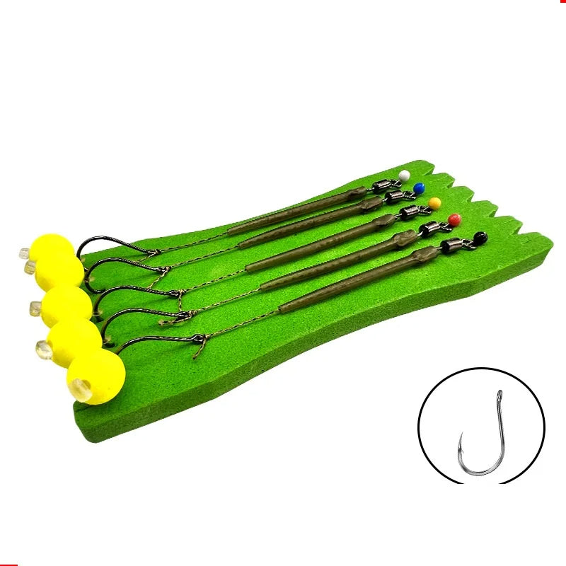 carp fishing hook baits Slurp Hooks for Carp, 25-Pack Size 8 tied rigsnow available loose so you can tie your own leaders exactly how you want them 5Pcs European Carp Fishing Hooks