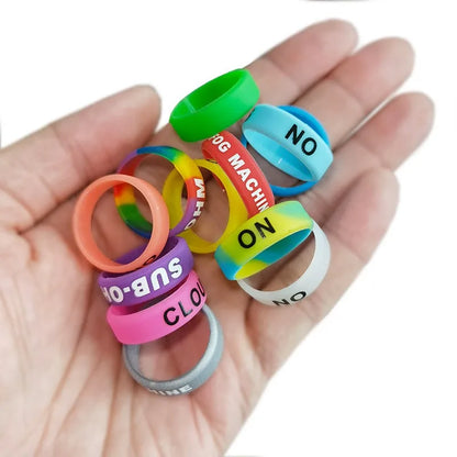 10-Piece Silicone Fishing Rod Anti-Slip Rings – Protective Grip Clips for Rod Handles & Fishing Tackle