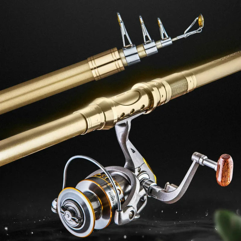 Premium Telescopic Fishing Rod 2.1m, 2.4m, 2.7m, 3.0m, and 3.6m
