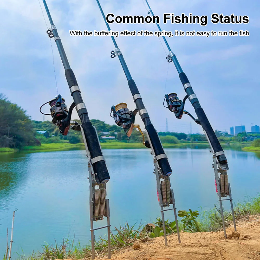telescopic fishing rod holder π£ Ultimate Stainless Steel Automatic Fishing Rod Holder π£ β Fishcampvietnam