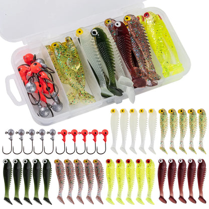 40pcs Soft Lure Kit for Fishing