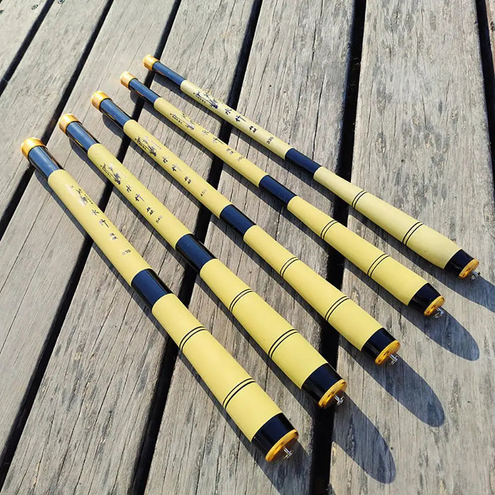 bamboo telescopic fishing rod 3.6m-6.3m 28MH π£ Portable Mini Telescopic Fishing Rod π£ β Fishcampvietnam