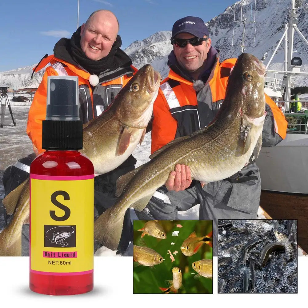 AquaScent Fish Attractant Spray - 60ml Liquid Bait Additive for Carp Fishing 🐟