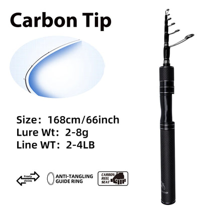 Ultralight Telescopic Fishing Rod – Compact & Portable Travel Rod 🎣