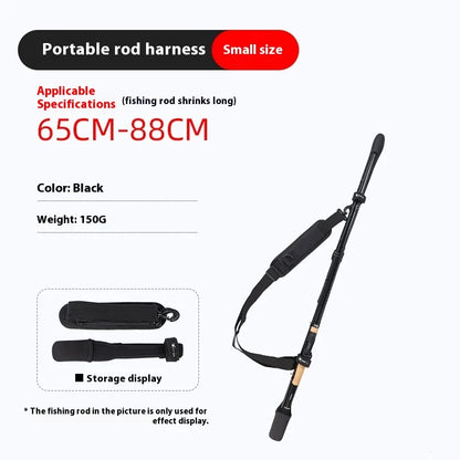Lightweight Portable Fishing Rod Bag – Protective Cover with Bundling Strap for Lure Rods, Travel & Bicycle Fishing