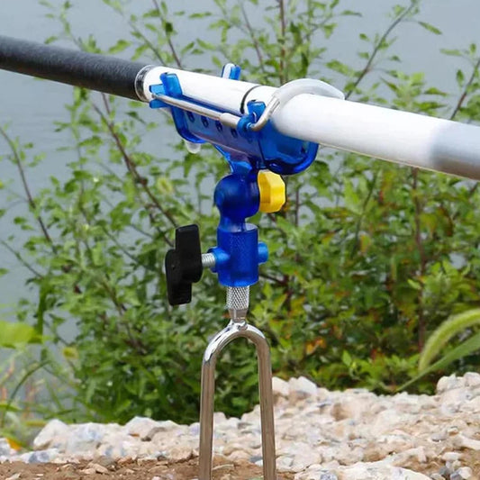 360° FlexiGrip Stainless Steel Fishing Rod Holder - Secure, Adjustable, and Reliable
