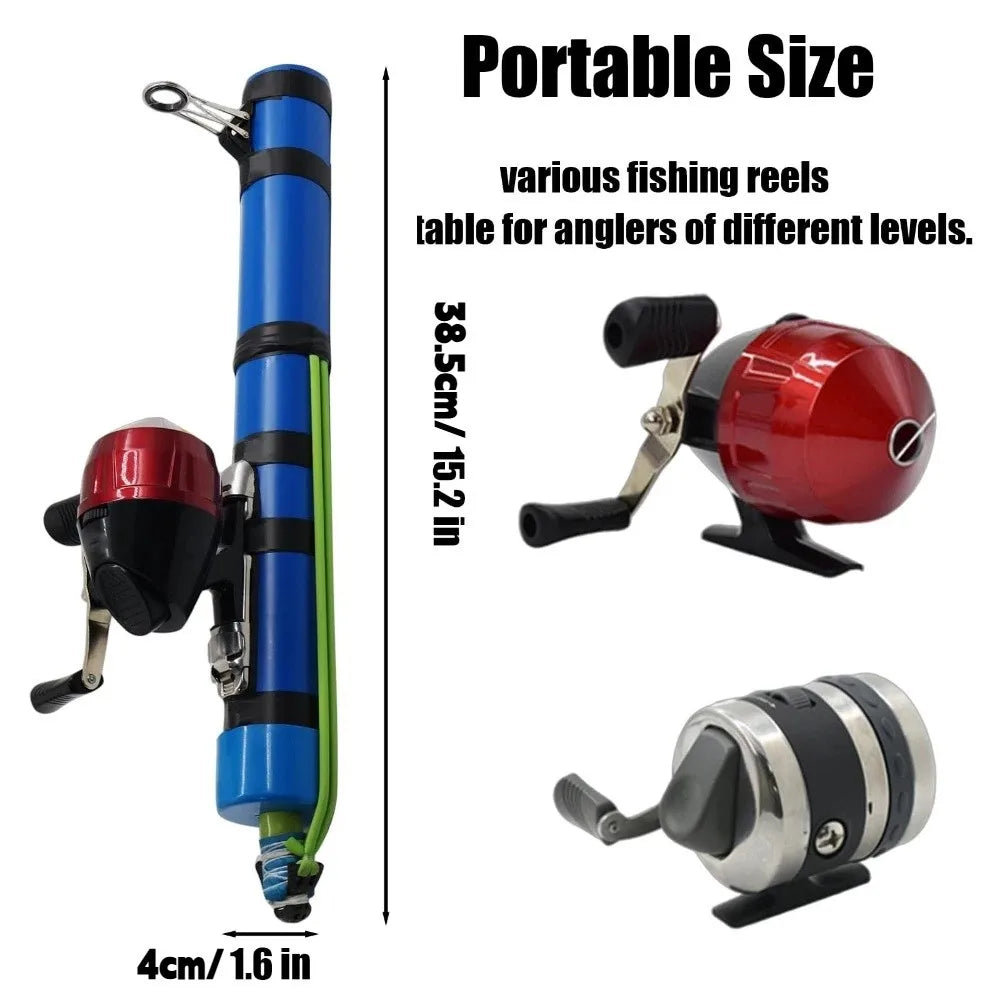 🎣 Portable Slingshot Fishing Rod with Reel – Compact Catapult Casting Rod for Bass, Trout & Catfish (Saltwater & Freshwater)