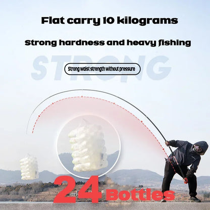 Telescopic Titan Fishing Rods: Extendable, Durable, and Ready for Adventure 2.4M,2.7M,3.6M,3.9M,4.5M 🎣