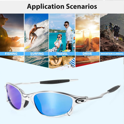 Premium Polarized Sports Sunglasses for Men & Women - UV400 Protection for Cycling, Fishing, and Driving