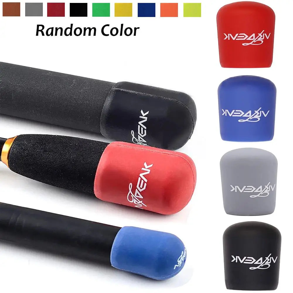 🎣 Silicone Fishing Rod Handle Protector Cap – Anti-Slip Bottom Cover (Random Color)