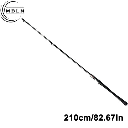 🎣 Ultra-Light Carbon Baitcasting Raft Rod – Long-Distance Shore Casting Power & Precision