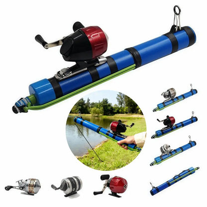 🎣 Portable Slingshot Fishing Rod with Reel – Compact Catapult Casting Rod for Bass, Trout & Catfish (Saltwater & Freshwater)