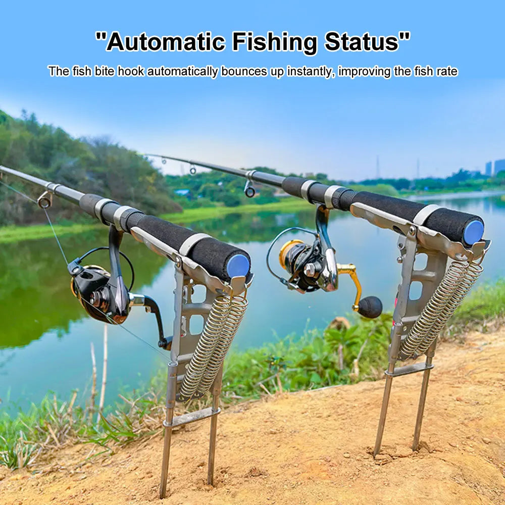 🎣 Ultimate Stainless Steel Automatic Fishing Rod Holder 🎣