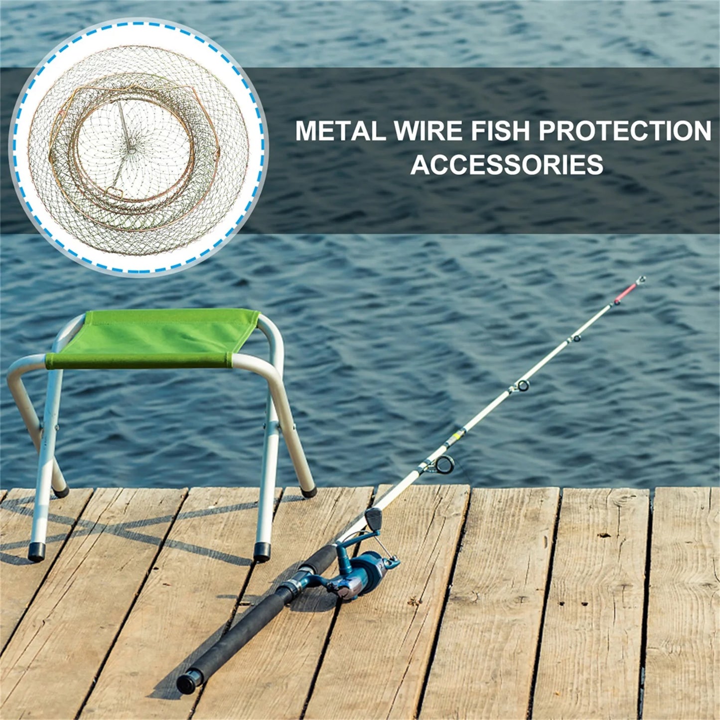 🦀🎣 Deluxe Crab Pot: Premium Folding Fishing Cage Net for Catching Eel, Lobster, Minnow, Shrimp & More