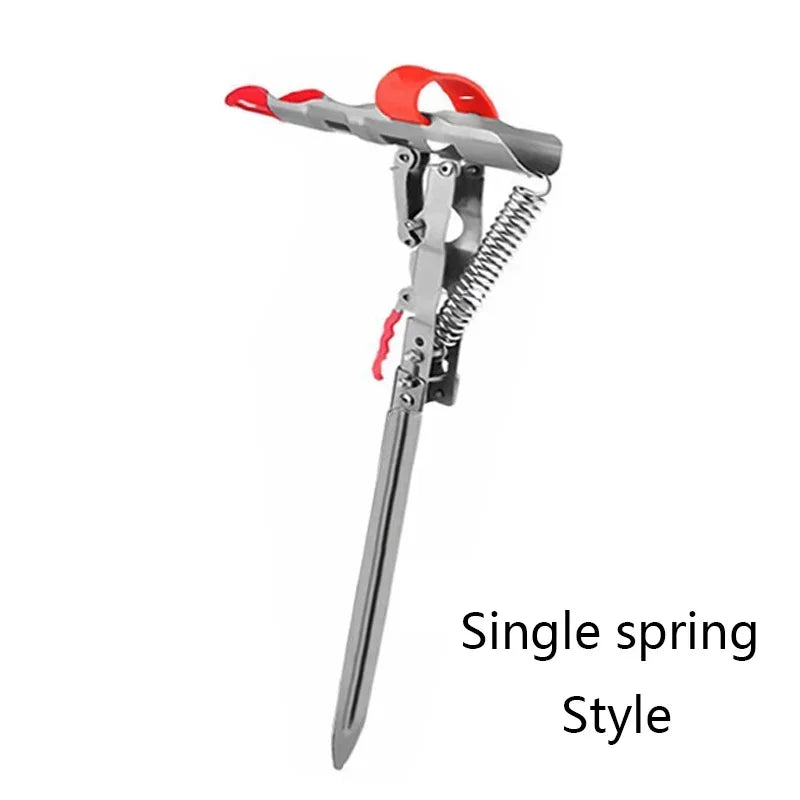 spring action fishing rod holder Spring-Loaded Automatic Fishing Rod Holder – Stainless Steel, High-Sen – Fishcampvietnam