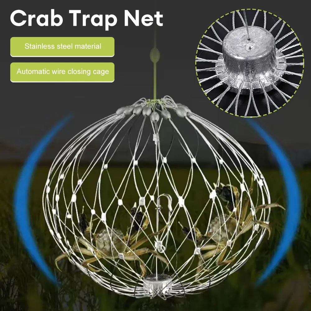 🦀 Ultimate Automatic Crab Trap Net: Your Ticket to Hassle-Free Aquatic Harvests 🎣