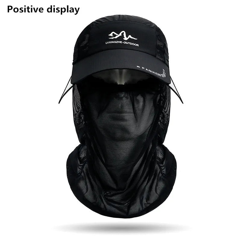 360° Portable Fishing Sun Hat – UV Protection Wide Brim Hat with Detachable Neck Flap for Fishing, Hiking & Outdoor Adventures