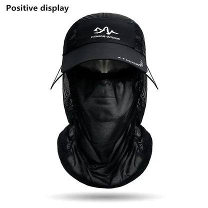 360° Portable Fishing Sun Hat – UV Protection Wide Brim Hat with Detachable Neck Flap for Fishing, Hiking & Outdoor Adventures