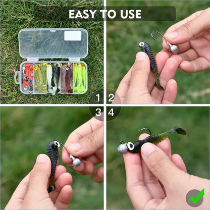 40pcs Soft Lure Kit for Fishing