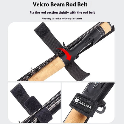 Lightweight Portable Fishing Rod Bag – Protective Cover with Bundling Strap for Lure Rods, Travel & Bicycle Fishing