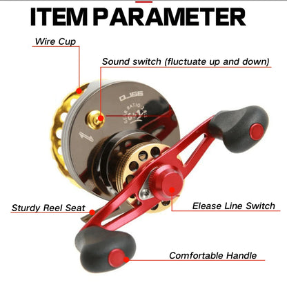 🎣 Raft Fly Wheel Lightweight Winter Fishing Reel | All-Metal, 10KG Max Drag, 6+1BB | Perfect for Raft, Ice, Bridge, Boat & Fly Fishing 🚤