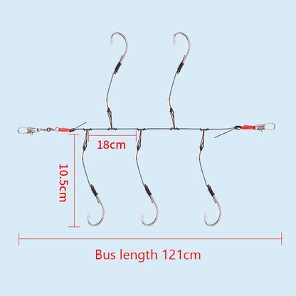 Anti-Entanglement Sea Fishing Hook & Rod Set – Durable Stainless Steel Ise Ni Hooks for Sea and Raft Fishing