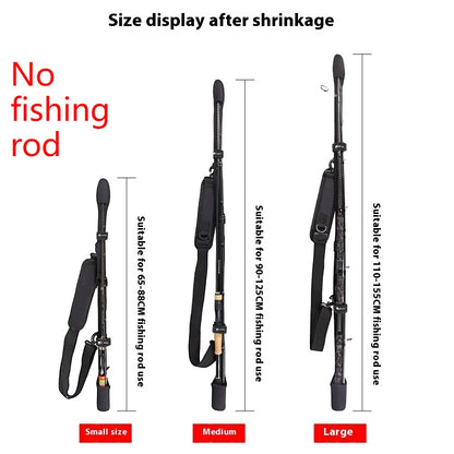 Lightweight Portable Fishing Rod Bag – Protective Cover with Bundling Strap for Lure Rods, Travel & Bicycle Fishing