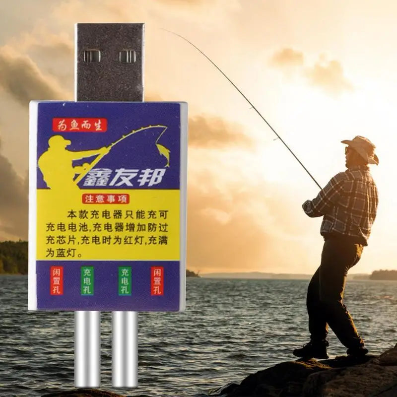 USB Luminous Fish Float Battery Charger - Cr425 Lithium Battery