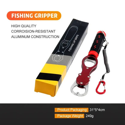 Premium Aluminum Alloy Fishing Lip Gripper with Built-In Weight Scale