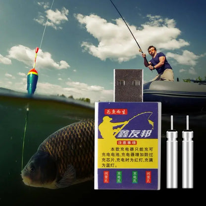 USB Luminous Fish Float Battery Charger - Cr425 Lithium Battery