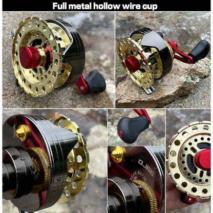 🎣 Raft Fly Wheel Lightweight Winter Fishing Reel | All-Metal, 10KG Max Drag, 6+1BB | Perfect for Raft, Ice, Bridge, Boat & Fly Fishing 🚤