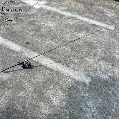 🎣 Ultra-Light Carbon Baitcasting Raft Rod – Long-Distance Shore Casting Power & Precision