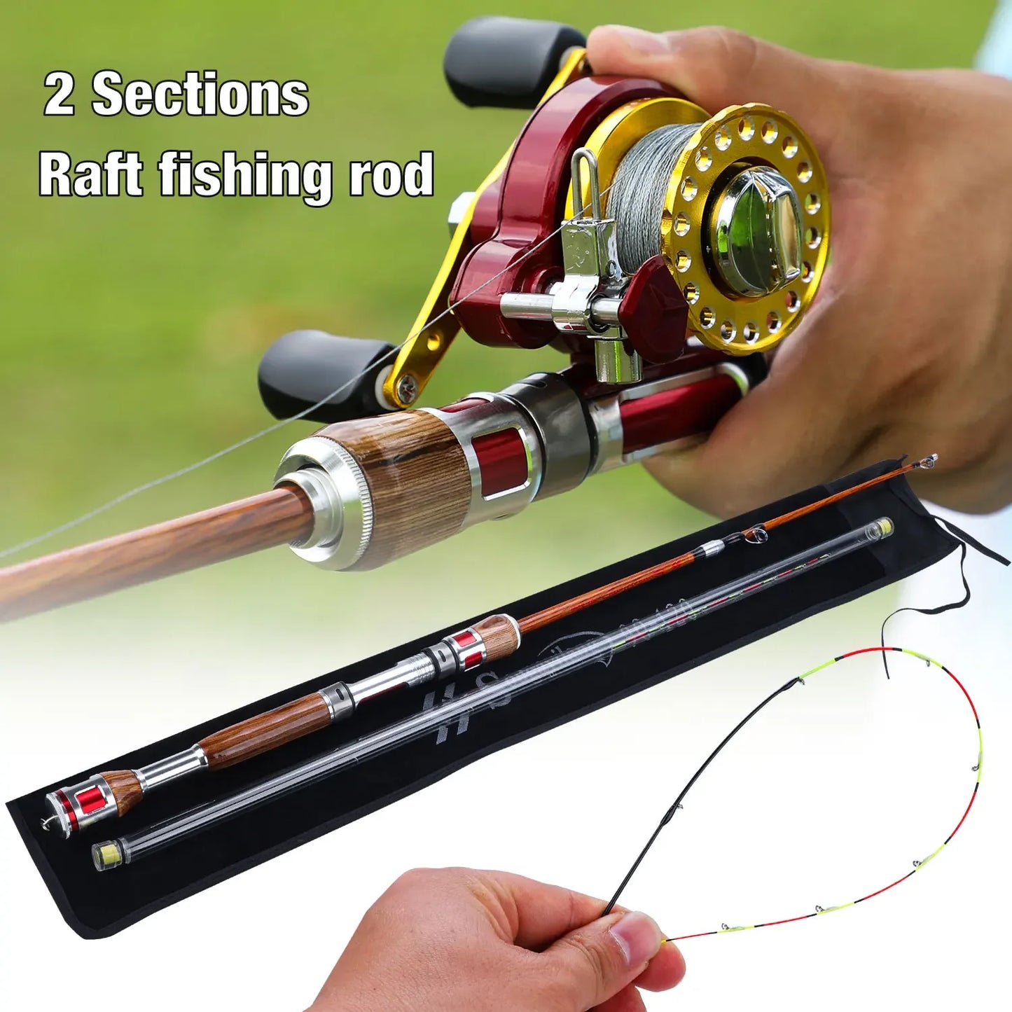 🎣 Experience Superior Fishing with Sougayilang's 1.2m Raft Fishing Rod!