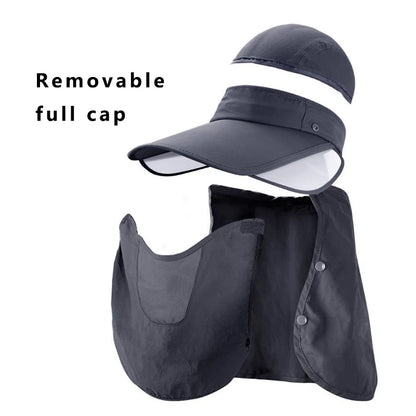 3PCS Men Bucket Hat with Shawl and Face Cover Summer Anti-UV