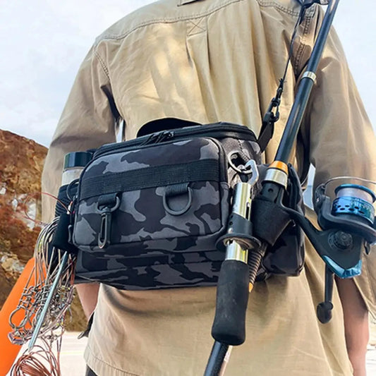 fishing tackle bag singapore THKFISH Portable Gear Fly Fishing Gear Bag, Black The main compartment houses included clear plastic tackle trays (3600 or 3700 size depending on model) Large Fishing Tackle Bag