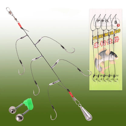 Anti-Entanglement Sea Fishing Hook & Rod Set – Durable Stainless Steel Ise Ni Hooks for Sea and Raft Fishing