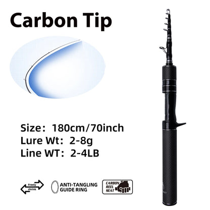 Ultralight Telescopic Fishing Rod – Compact & Portable Travel Rod 🎣