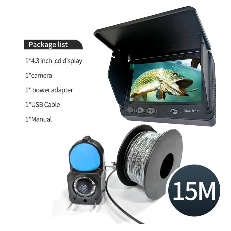 Fotocamera Subacquea Per Pesca Hook Reveal - Schermo 4.3'' HD, Visione Notturna 12 LED, Grandangolo 195° | IP68 - Foto 14