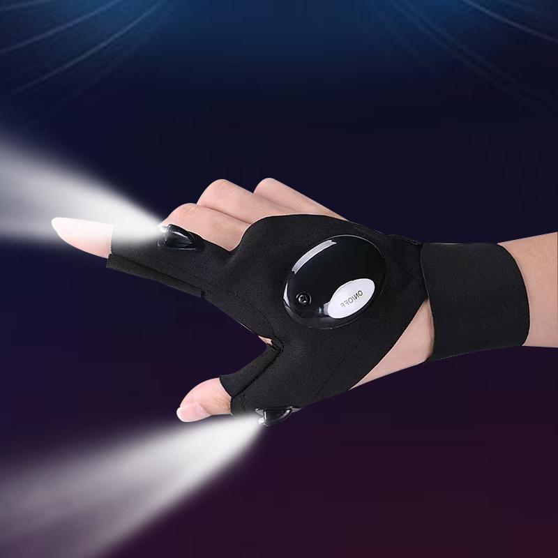 LED Fingerless Gloves - Illuminate Your Outdoor Adventures 🌟